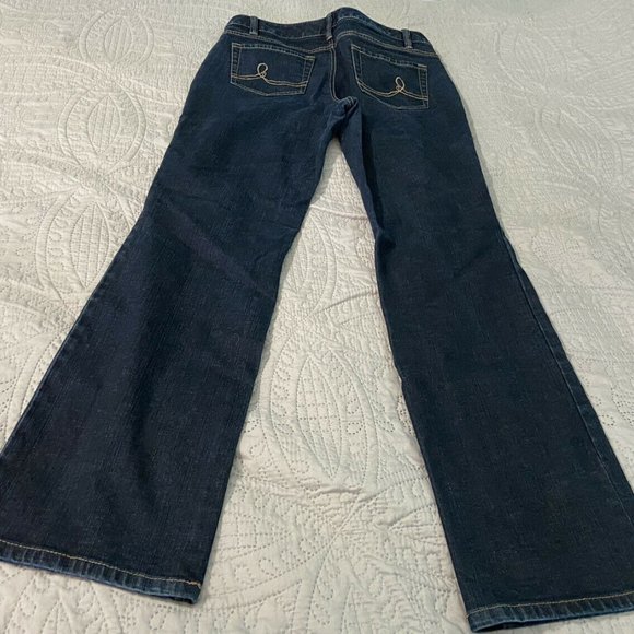 Ann Taylor LOFT Original Boot Dark Wash Womens Jeans 10 (B) - Picture 7 of 11